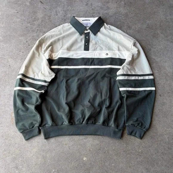 90s striped rugby jumper - Picture 1 of 4